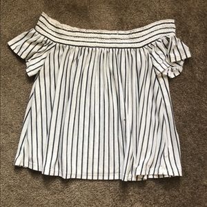 Striped Off-Shoulder Top